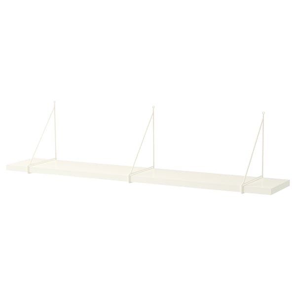 IKEA BERGSHULT / PERSHULT wall shelf, 47 1/4x7 7/8 in White / White, Ikea Ireland | 8157LKFCJ