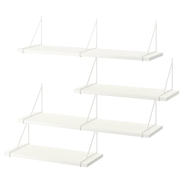 IKEA BERGSHULT / PERSHULT wall shelf combination, white/white, Ikea Ireland | 7091IKGCD