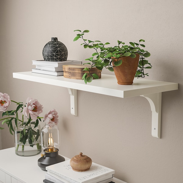 IKEA BERGSHULT / RAMSHULT wall shelf, 31 1/2x11 3/4 in White, Ikea Ireland | 2740MDFVN