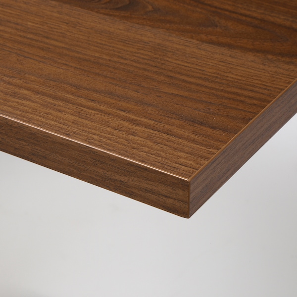 IKEA BERGSHULT / RAMSHULT wall shelf, 47 1/4x11 3/4 in Walnut Effect / Black, Ikea Ireland | 0245EZHGX