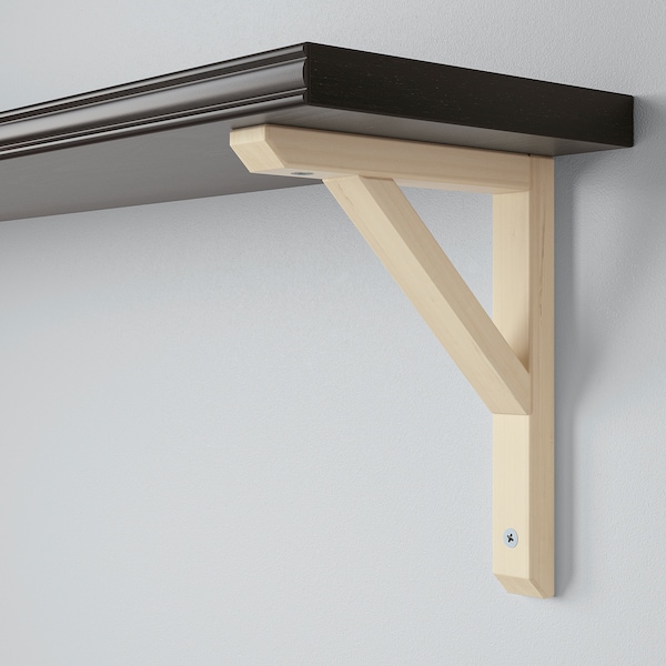 IKEA BERGSHULT / SANDSHULT wall shelf, 31 1/2x7 7/8 in Brown / Black / Aspen, Ikea Ireland | 9480JFKUO