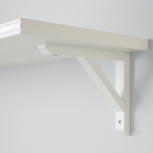 IKEA BERGSHULT / SANDSHULT wall shelf, 47 1/4x11 3/4 in White / White Stained Aspen, Ikea Ireland | 0531XHDLO