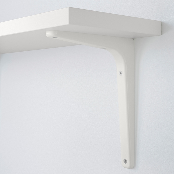 IKEA BERGSHULT / TOMTHULT shelf with bracket, white, 47 1/4x7 7/8 in, Ikea Ireland | 8570MZEFW