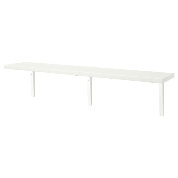 IKEA BERGSHULT / TOMTHULT shelf with bracket, white, 47 1/4x7 7/8 in, Ikea Ireland | 8570MZEFW