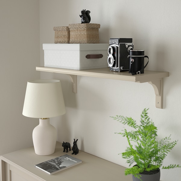 IKEA BERGSHULT shelf, 31 1/2x11 3/4 in Gray / Beige, Ikea Ireland | 4695AFLUM