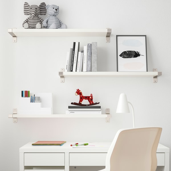 IKEA BERGSHULT shelf, 31 1/2x7 7/8 in White, Ikea Ireland | 3078QHRSP