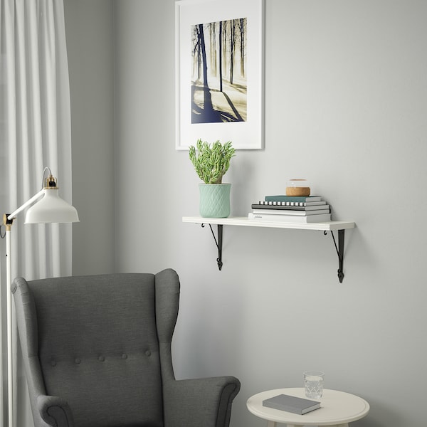 IKEA BERGSHULT shelf, 31 1/2x7 7/8 in White, Ikea Ireland | 3078QHRSP