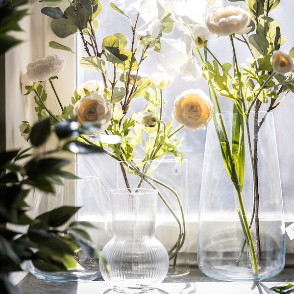 IKEA BERÄKNA vase, clear glass, 11 ¾ in, Ikea Ireland | 9203VMBHQ