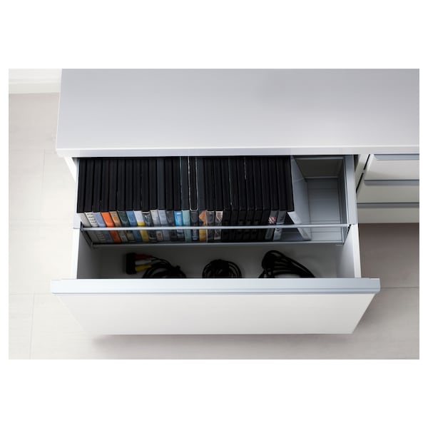 IKEA BESTÅ BURS TV unit, high gloss white, 70 7/8x16 1/8x19 1/4 in, Ikea Ireland | 2974WIYBQ