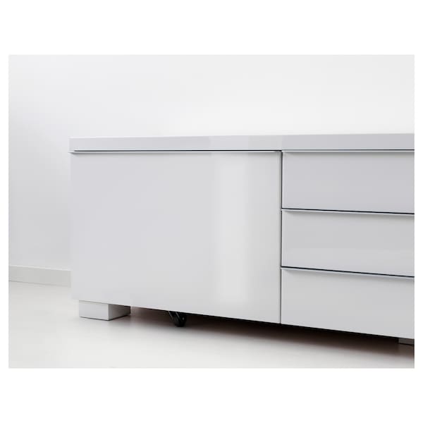 IKEA BESTÅ BURS TV unit, high gloss white, 70 7/8x16 1/8x19 1/4 in, Ikea Ireland | 2974WIYBQ
