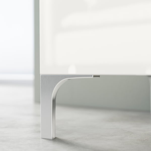 IKEA BESTÅ TV bench with drawers, 47 1/4x16 1/2x18 7/8 in White Stained Oak Effect / Selsviken / Nannarp High / Gloss / Wh, Ikea Ireland | 9175KDHRV