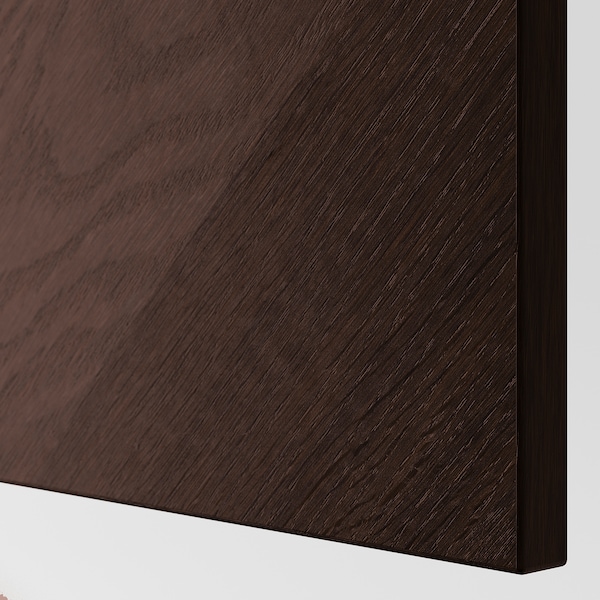 IKEA BESTÅ TV bench with drawers, 47 1/4x16 1/2x18 7/8 in Black / Brown Hedeviken / Stubbarp / Dark Brown Stained Oak Vene, Ikea Ireland | 2715QVKLD