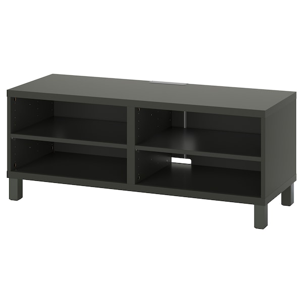 IKEA BESTÅ TV unit, 47 1/4x15 3/4x18 7/8 in Dark Gray, Ikea Ireland | 7508TFOVE