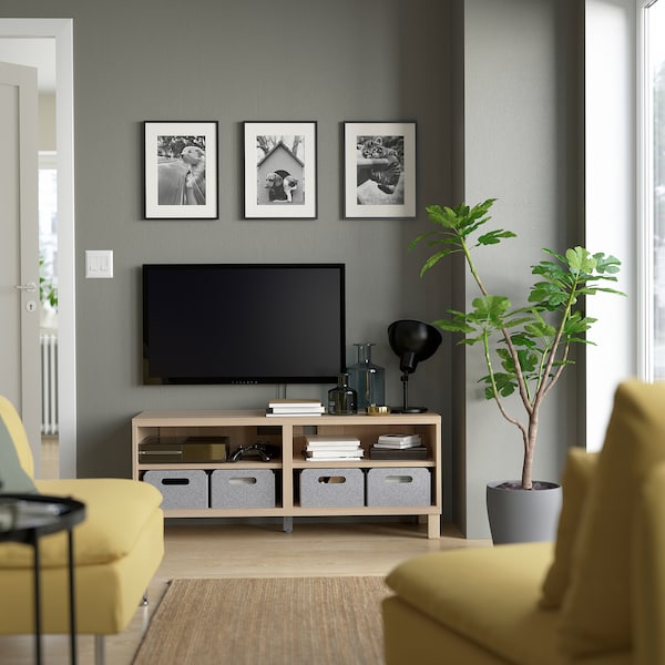 IKEA BESTÅ TV unit, 47 1/4x15 3/4x18 7/8 in White Stained Oak Effect, Ikea Ireland | 1548LWCRB