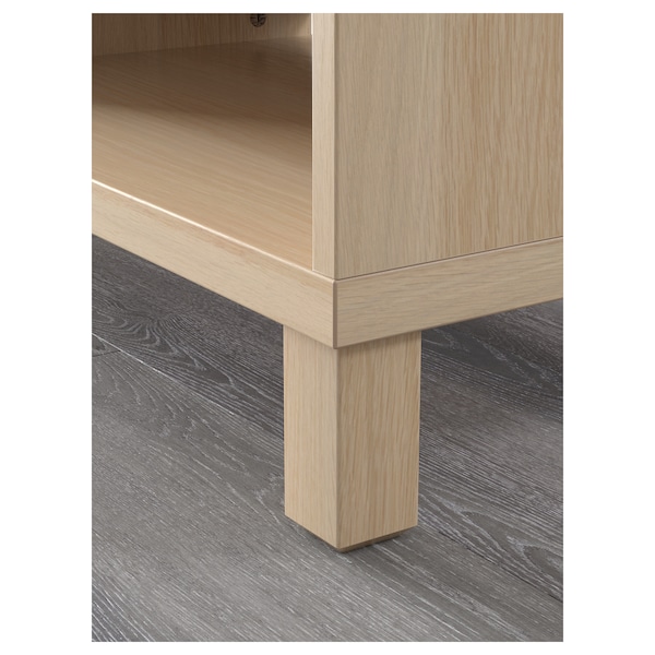 IKEA BESTÅ TV unit, 47 1/4x15 3/4x18 7/8 in White Stained Oak Effect, Ikea Ireland | 1548LWCRB