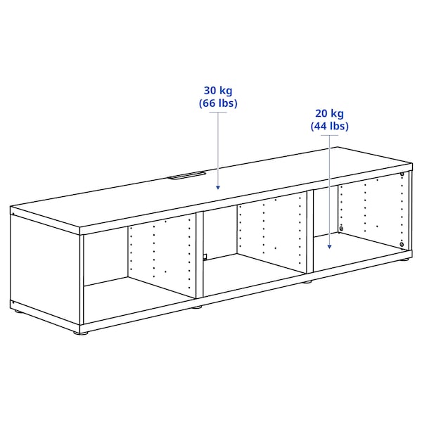 IKEA BESTÅ TV unit, 70 7/8x15 3/4x15 in Black / Brown, Ikea Ireland | 8641TAEIU