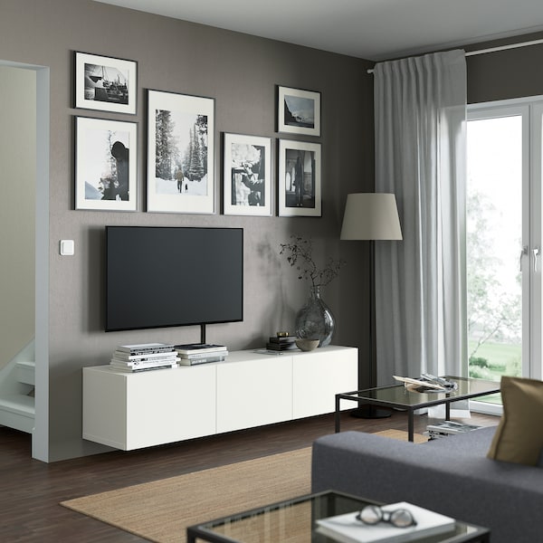 IKEA BESTÅ TV unit with doors, 70 7/8x16 1/2x15 in White / Lappviken White, Ikea Ireland | 7165CLGHK
