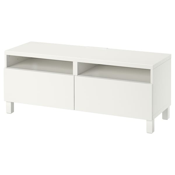 IKEA BESTÅ TV unit with drawers, 47 1/4x16 1/2x18 7/8 in White / Lappviken / Stubbarp White, Ikea Ireland | 7964PJEKX