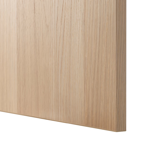 IKEA BESTÅ shelf unit with door, 23 5/8x16 1/2x25 1/4 in White Stained Oak Effect / Lappviken White Stained Oak Effect, Ikea Ireland | 8951EQUNK