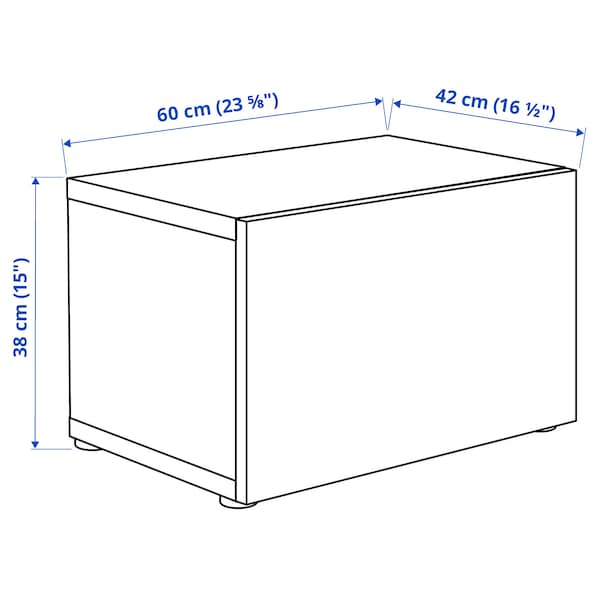 IKEA BESTÅ shelf unit with door, 23 5/8x16 1/2x15 in Black / Brown / Lappviken Black / Brown, Ikea Ireland | 6310WGATO