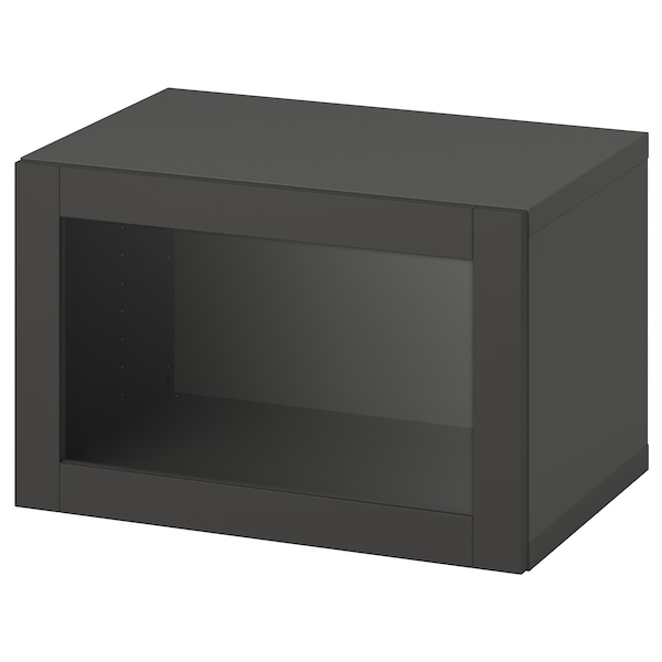 IKEA BESTÅ shelf unit with door, 23 5/8x16 1/2x15 in Dark Gray / Sindvik Dark Gray, Ikea Ireland | 8512ZQILE
