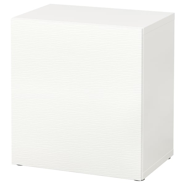 IKEA BESTÅ shelf unit with door, 23 5/8x16 1/2x25 1/4 in White / Laxviken White, Ikea Ireland | 0759MZQLE