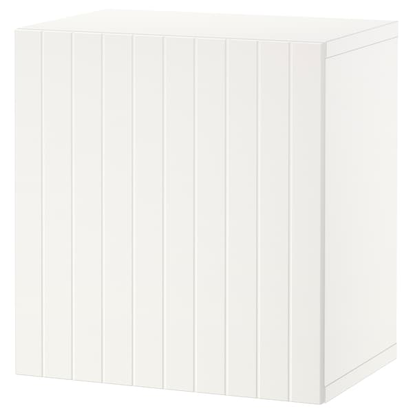 IKEA BESTÅ shelf unit with door, 23 5/8x16 1/2x25 1/4 in White / Sutterviken White, Ikea Ireland | 1958TNJYA