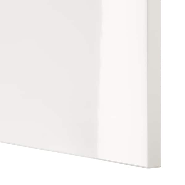 IKEA BESTÅ shelf unit with door, 23 5/8x16 1/2x15 in White / Selsviken High / Gloss / White, Ikea Ireland | 0239DGTSN