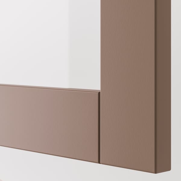 IKEA BESTÅ shelf unit with door, 23 5/8x16 1/2x25 1/4 in Black / Brown / Sindvik Light Gray / Brown, Ikea Ireland | 0715BUGOR