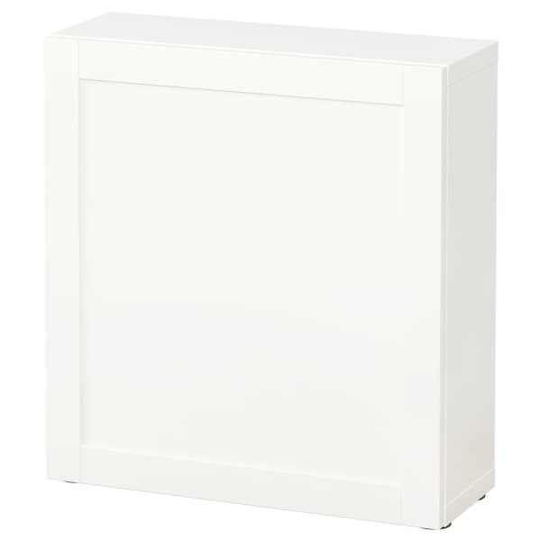 IKEA BESTÅ shelf unit with door, 23 5/8x8 5/8x25 1/4 in White / Hanviken White, Ikea Ireland | 5801OCMPX