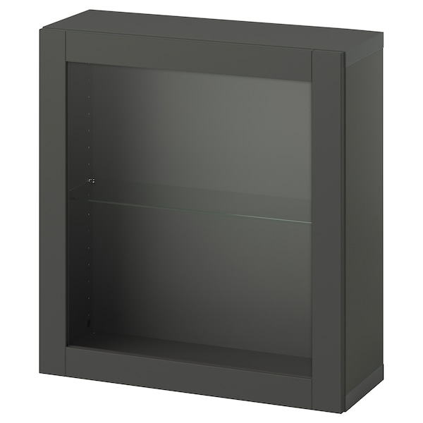 IKEA BESTÅ shelf unit with door, 23 5/8x8 5/8x25 1/4 in Dark Gray / Sindvik Dark Gray, Ikea Ireland | 7694SVJMO