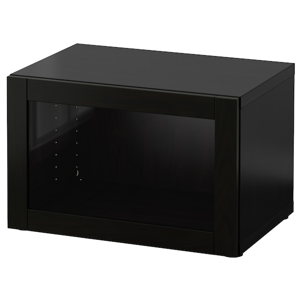 IKEA BESTÅ shelf unit with glass door, 23 5/8x16 1/2x15 in Black / Brown / Sindvik Black / Brown Clear Glass, Ikea Ireland | 9564ICDAN
