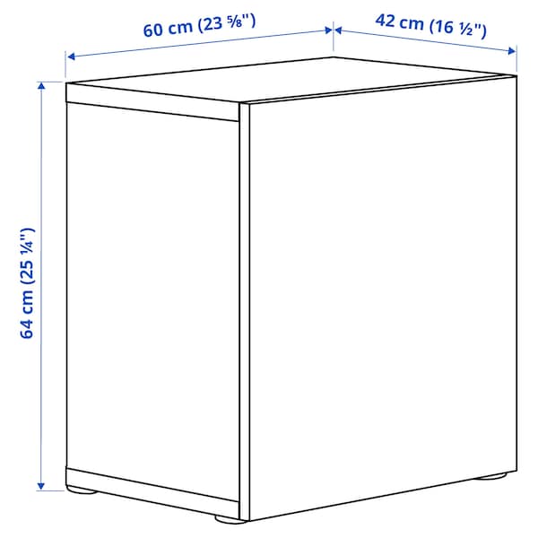 IKEA BESTÅ shelf unit with glass door, 23 5/8x16 1/2x25 1/4 in White Glassvik / White / Light Green Clear Glass, Ikea Ireland | 6305KFZHN