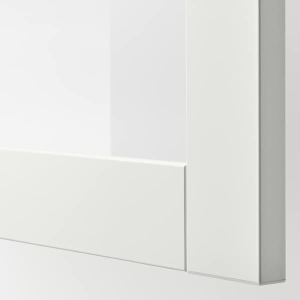IKEA BESTÅ shelf unit with glass door, 23 5/8x16 1/2x15 in White / Sindvik White Clear Glass, Ikea Ireland | 9461RQYLM