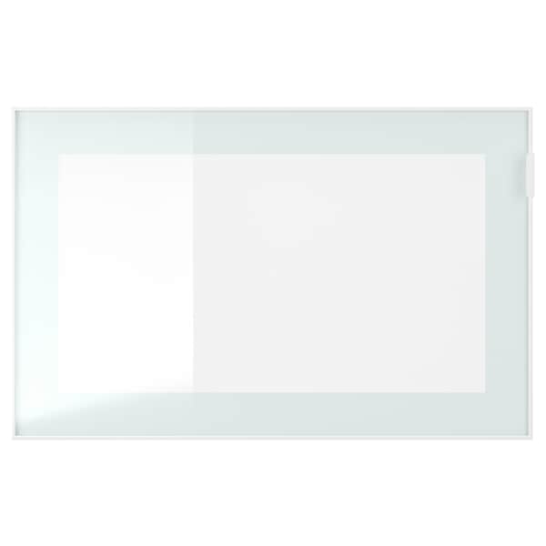 IKEA BESTÅ shelf unit with glass doors, 47 1/4x16 1/2x15 in White Stained Oak Effect Glassvik / White / Light Green Clear Gl, Ikea Ireland | 8960LVPZI