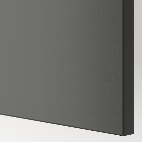 IKEA BESTÅ storage combination w doors/drawers, 47 1/4x16 1/2x29 1/8 in Dark Gray / Lappviken / Stubbarp Dark Gray, Ikea Ireland | 1629KIZSV