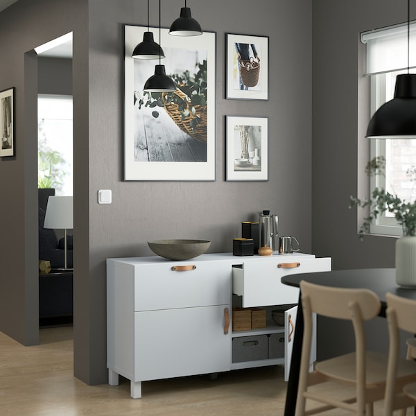 IKEA BESTÅ storage combination w doors/drawers, white/Lappviken/Stubbarp white, 47 1/4x16 1/2x29 1/8 in, Ikea Ireland | 2701BAWUY