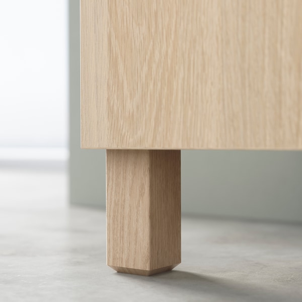 IKEA BESTÅ storage combination with doors, 70 7/8x16 1/2x29 1/8 in White Stained Oak Effect / Lappviken / Stubbarp White Stained Oa, Ikea Ireland | 7245DBXKY