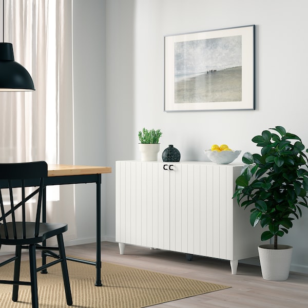 IKEA BESTÅ storage combination with doors, 47 1/4x16 1/2x29 1/8 in White / Sutterviken / Kabbarp White, Ikea Ireland | 4518VZAOE