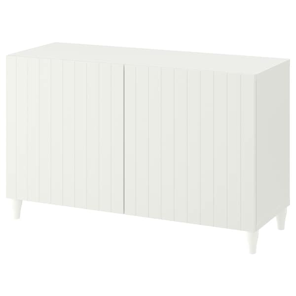 IKEA BESTÅ storage combination with doors, 47 1/4x16 1/2x29 1/8 in White / Sutterviken / Kabbarp White, Ikea Ireland | 4518VZAOE