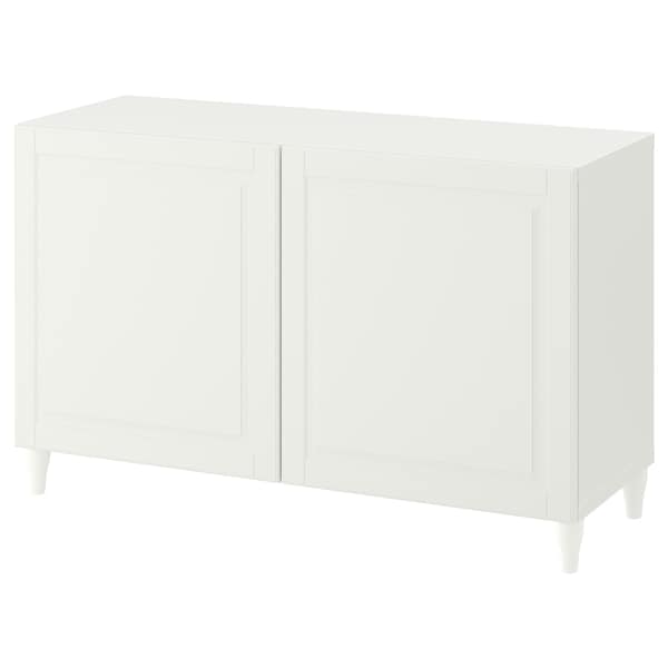 IKEA BESTÅ storage combination with doors, 47 1/4x16 1/2x29 1/8 in White / Smeviken / Kabbarp White, Ikea Ireland | 0437ZRVTQ