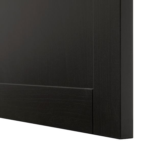 IKEA BESTÅ storage combination with doors, 47 1/4x16 1/2x29 1/8 in Black / Brown / Hanviken / Stubbarp Black / Brown, Ikea Ireland | 7285VPCBZ
