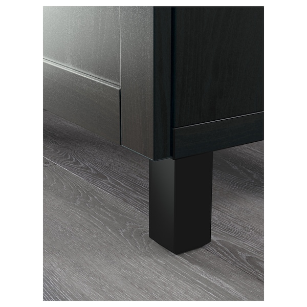 IKEA BESTÅ storage combination with doors, 47 1/4x16 1/2x29 1/8 in Black / Brown / Hanviken / Stubbarp Black / Brown, Ikea Ireland | 7285VPCBZ
