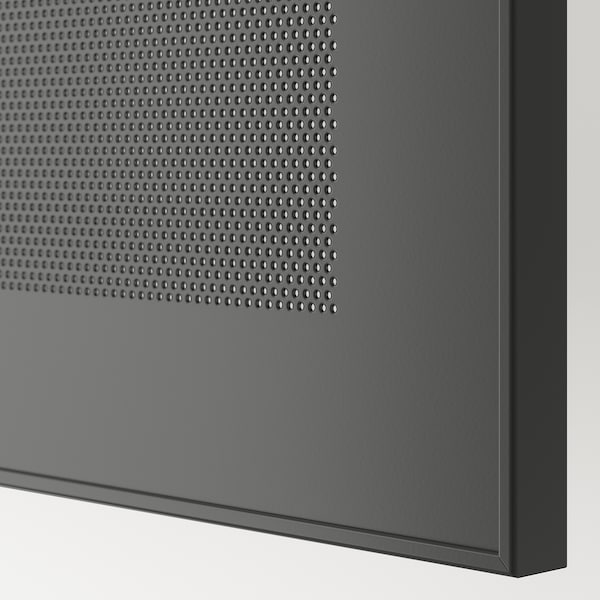 IKEA BESTÅ storage combination with doors, 47 1/4x16 1/2x29 1/8 in Dark Gray / Mörtviken / Stubbarp Dark Gray, Ikea Ireland | 4725IJYPR