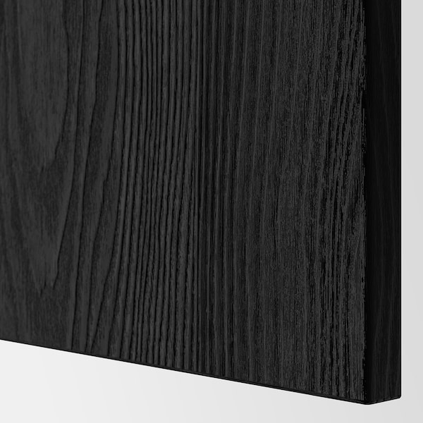 IKEA BESTÅ storage combination with doors, 47 1/4x16 1/2x29 1/8 in Black / Brown / Timmerviken / Stubbarp Black, Ikea Ireland | 0247PYKFW