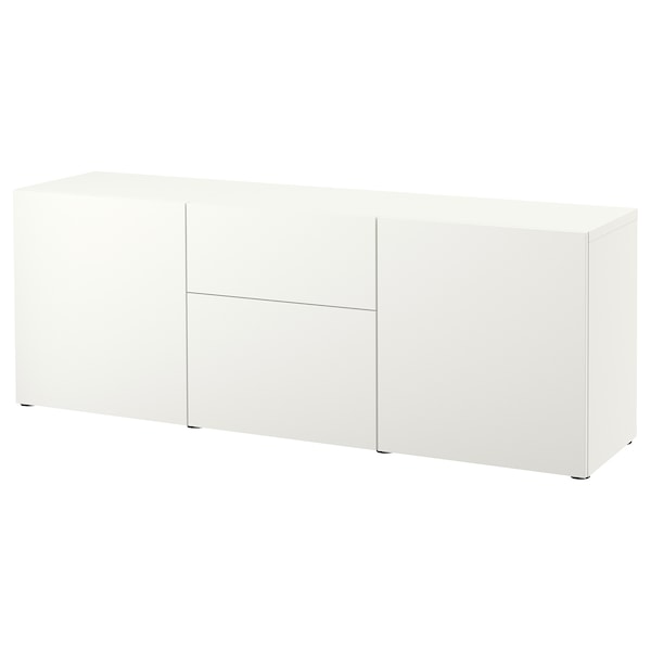 IKEA BESTÅ storage combination with drawers, white/Lappviken white, 70 7/8x16 1/2x25 5/8 in, Ikea Ireland | 2836KAGQU