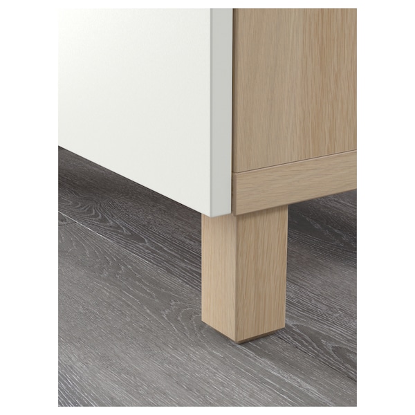 IKEA BESTÅ storage combination with drawers, white stained oak effect/Lappviken white, 70 7/8x15 3/4x29 1/8 in, Ikea Ireland | 6943KGLOE