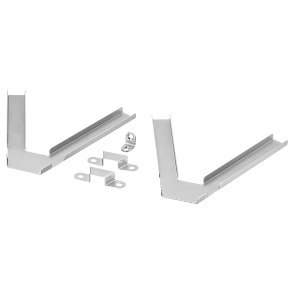 IKEA BILLY Corner hardware, galvanized, 2 pack, Ikea Ireland | 0391QUVMJ