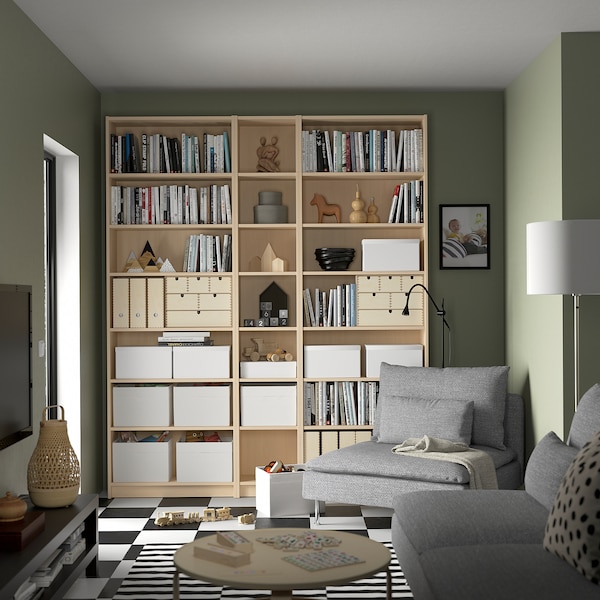 IKEA BILLY Height extension unit, 32x11x14 in Birch Effect, Ikea Ireland | 0615CKLDM