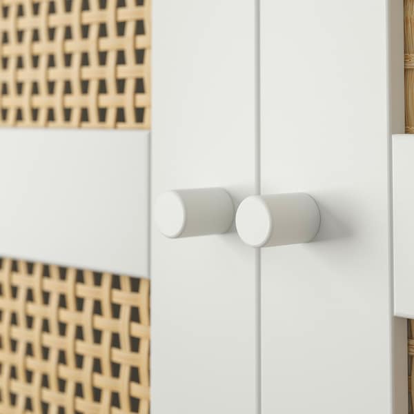 IKEA BILLY / HÖGADAL bookcase with door, 15 3/4x11 3/4x79 1/2 in Birch Effect, Ikea Ireland | 5243MWYXQ